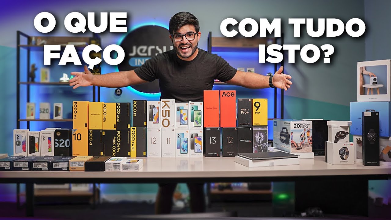 VOU VENDER TUDO! Os Principais Smartphones e produtos que testo no canal!