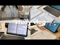 Study vlog | Back to school, studying and a Korean study planner