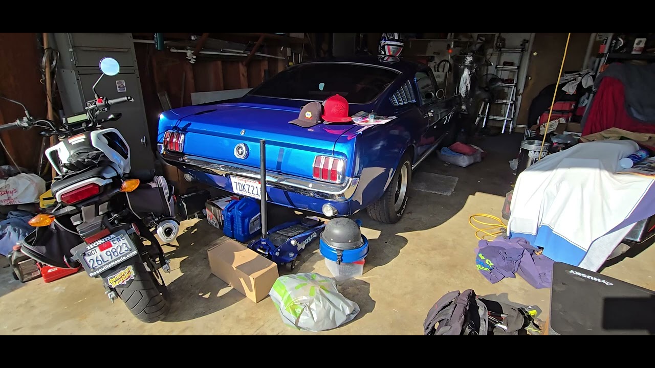 65 Mustang Fastback winter startup