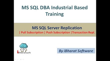 46. Transactional Replication Setup with Pull Subscription Configure Job Details #ibharatsoftware