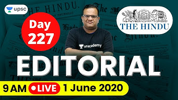 UPSC CSE 2020 | The Hindu Editorial Analysis for IAS Preparation by Ashirwad Sir | 1 June 2020