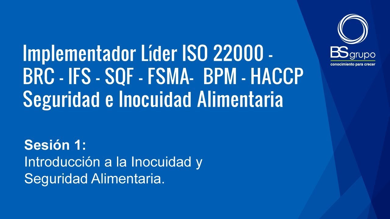 Introducción a la Inocuidad y Seguridad Alimentaria