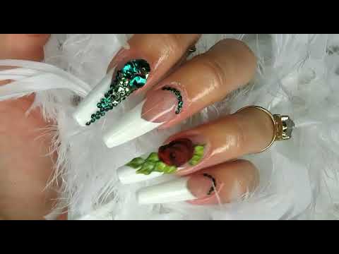 Uñas acrilicas con french o punta blanca super glamurosas - thptnganamst.edu.vn