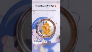 DIY Fruit Ganesha 🍊 | गणपति बप्पा मोरया! #FruitArt #art #shorts