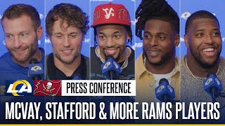 Sean McVay & Rams Players Postgame Press Conference Following Win Over The Buccaneers