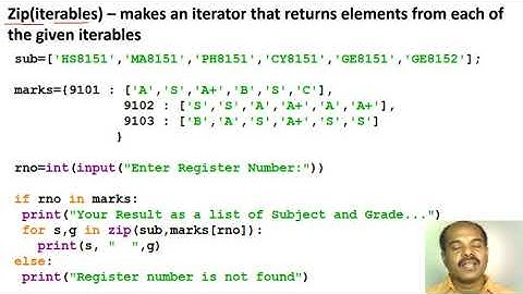 Class – 9 – Python – Little more techniques in Sequence and Mapping Types