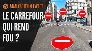 Le carrefour qui rend fou ?⛔ (analyse d'un tweet sur un carrefour rue de Rivoli Paris)