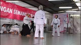 Ujian Karate Kenaikan sabuk, tingkat atau kyu, Kumite Emak-emak #karate  #itkf  #emakemak #kumite