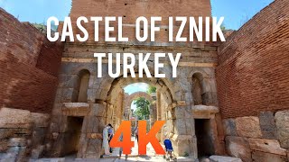 4k walking in castel of iznik .turkey