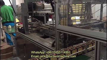 Tea box 3D transparent film fold wrapping machine