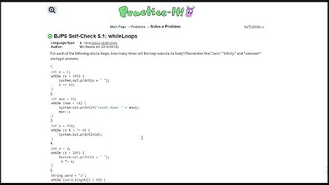 Java Practice It || 5.1 whileLoops || whileLoops basics
