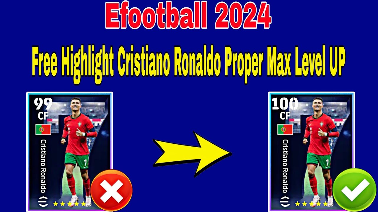 How To Upgrade 100 Rated Cristiano Ronaldo In Efootball | Cristiano ...