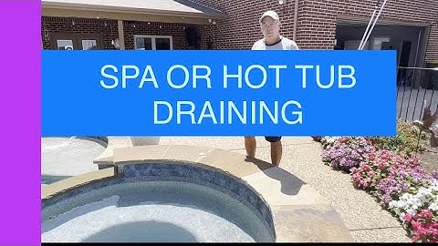 Spa or hot tub drains down when pump turns off - explained