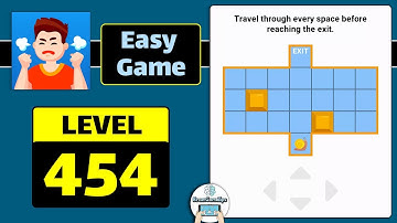 Easy Game Level 454 Travel through every space before reaching the exit Walkthrough