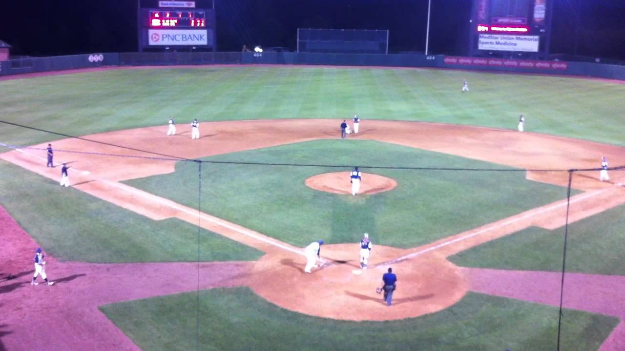 Calvert RBI double Bel Air/LaPlata Class 3A state baseball finals 05/25