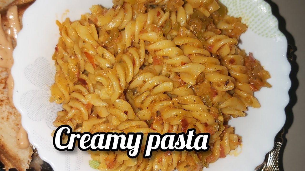 Creamy indian pasta/ fusion of indian and Italian flavours/ unique ...
