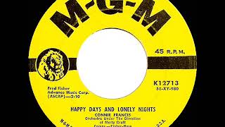 Watch Connie Francis Happy Days And Lonely Nights video