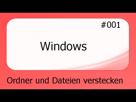 Video: So Verstecken Sie Ordner Auf Ihrem Computer