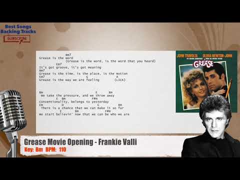 grease-movie-opening---frankie-valli-vocal-backing-track-with-chords-and-lyrics