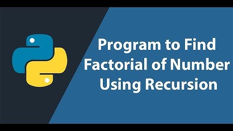write a program to find the factorial of given number using recursion in python // #python #coding