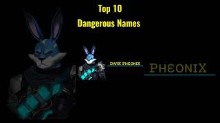 Top 10 Dangerous Names For Free Fire | Top 10 Attitude Names screenshot 4