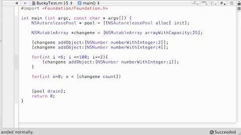 Objective C Programming Tutorial - 58 - Mutable Arrays