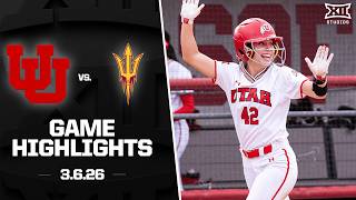 Utah vs Arizona State Highlights (3.6.26) | 2026 Big 12 Softball