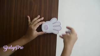How To Install Door Pinch Guard Hand Shaped ?