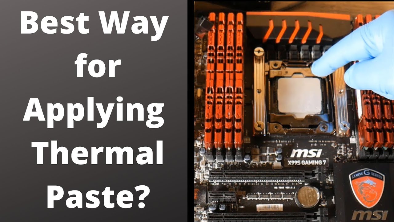 How to Apply Thermal Paste to a CPU YouTube