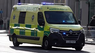 An ambulance with a very strange siren, and other emergency vehicles spotted in May 🚑