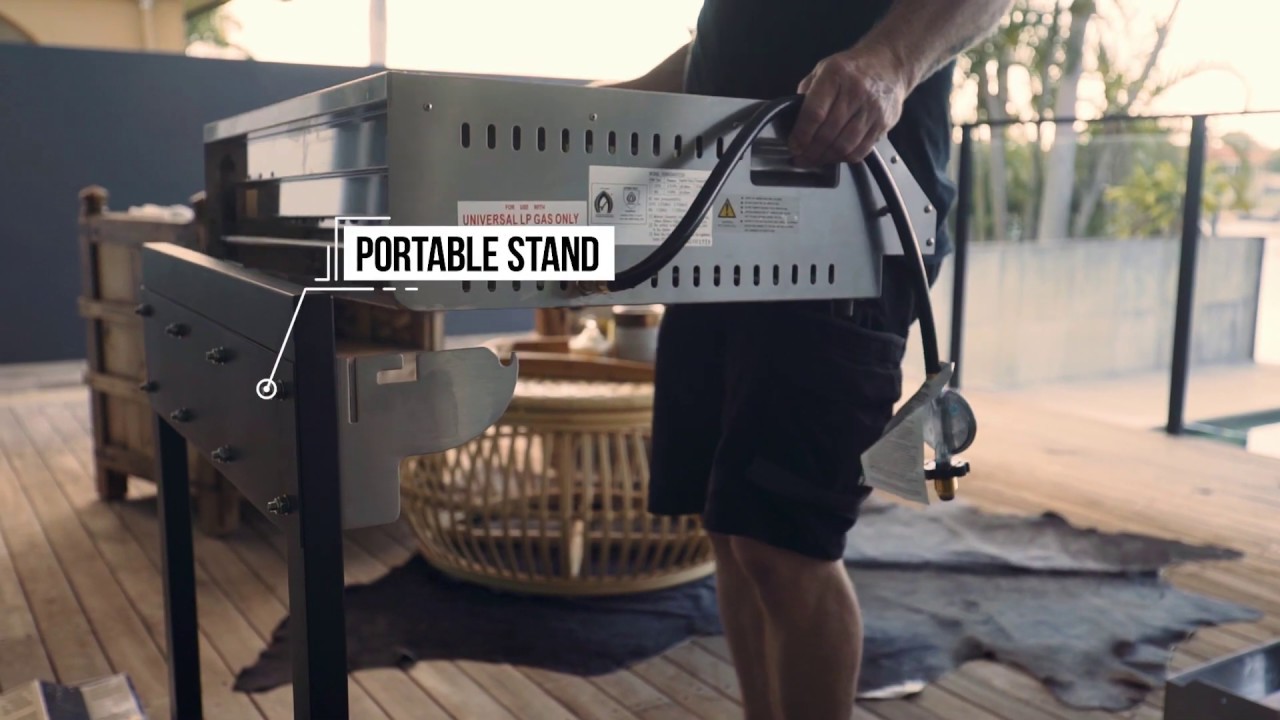 The SpaceGrill Fold-Out BBQ Portable Stand