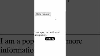 New Popover API | JavaScript