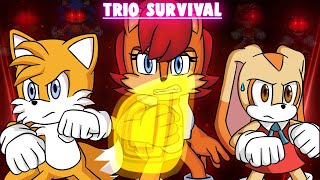 Sonic.exe: The Spirits of Hell Round 2 | Tails, Cream & Sally Trio Survival! ACT ____ #18