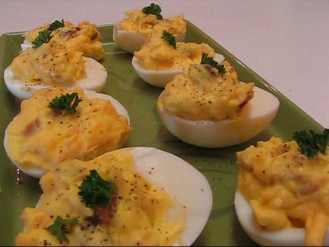 Betty's Bacon and Cheddar Stuffed Eggs