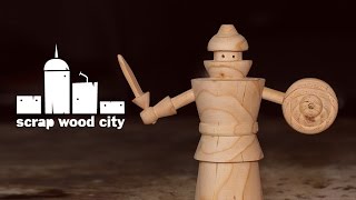 Diy Pallet Wood Toy Warrior On The Lathe