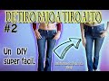 De tiro bajo a tiro alto #2 || Como subir la cintura de un pantalón || DIY