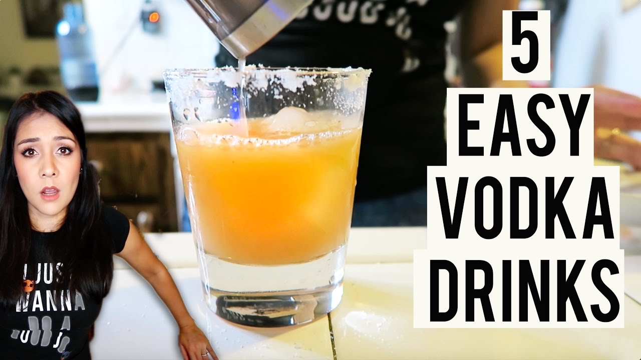 5 SUPER SIMPLE VODKA DRINKS! (+ tips for making good drinks) 