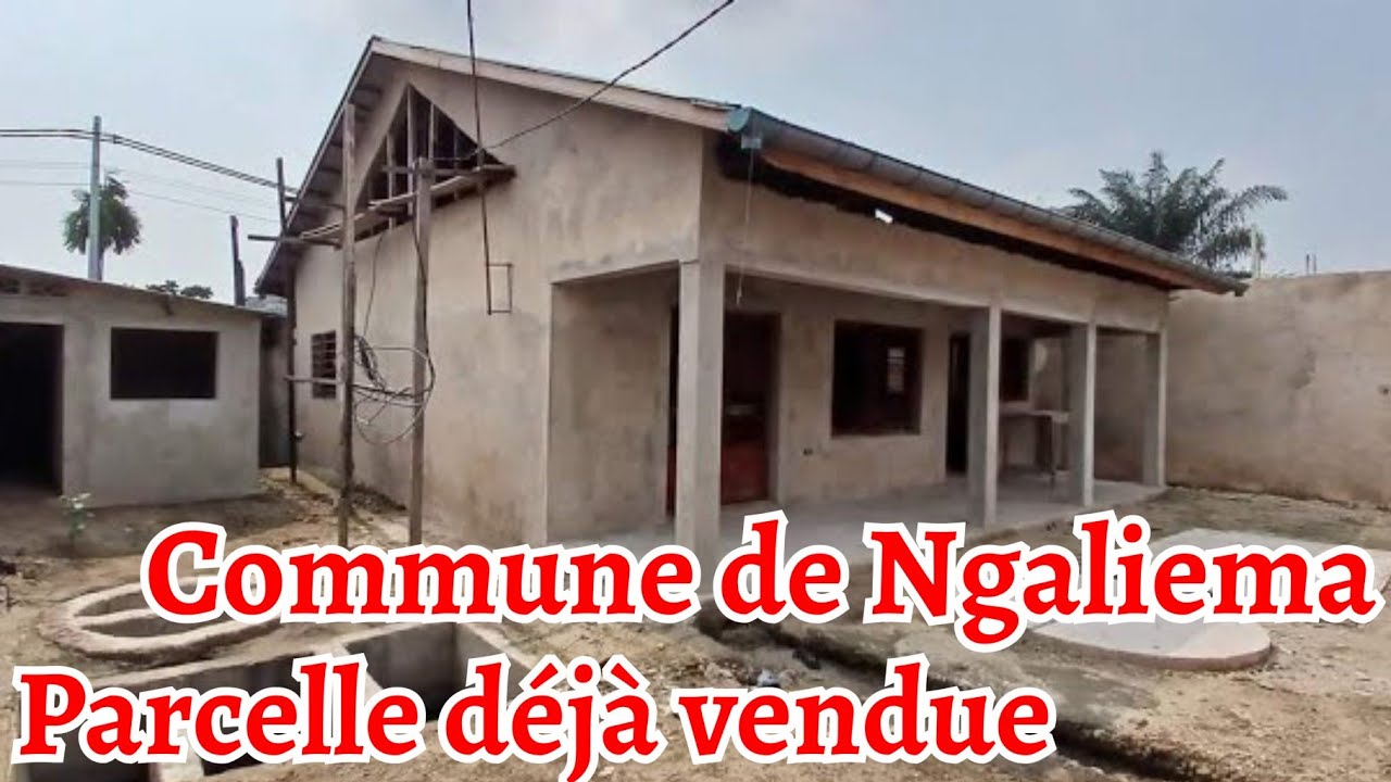 👉PARCELLE MISE EN VENTE (225m² SOIT 15m/15) AVEC UNE MAISON À 80% DÉJÀ FINIS À KINSHASA