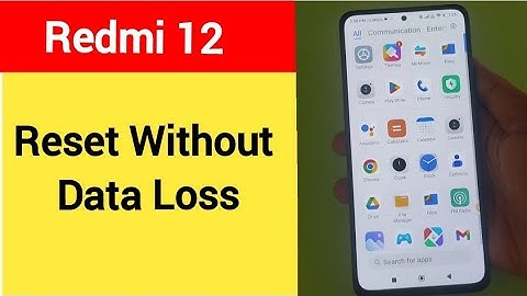 How to reset without data loss, Redmi 12 me reset kaise karen Bina data loss