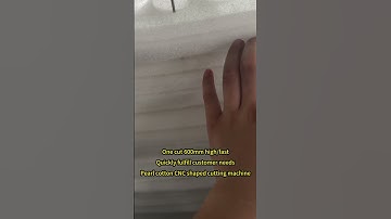 Pearl cotton CNC shaped cutting machine #factory #machine