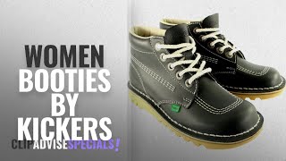 Top 10 Kickers Women Booties [2018]: Womens Kickers Kick Hi Classic Leather Office Work Ankle Boots
