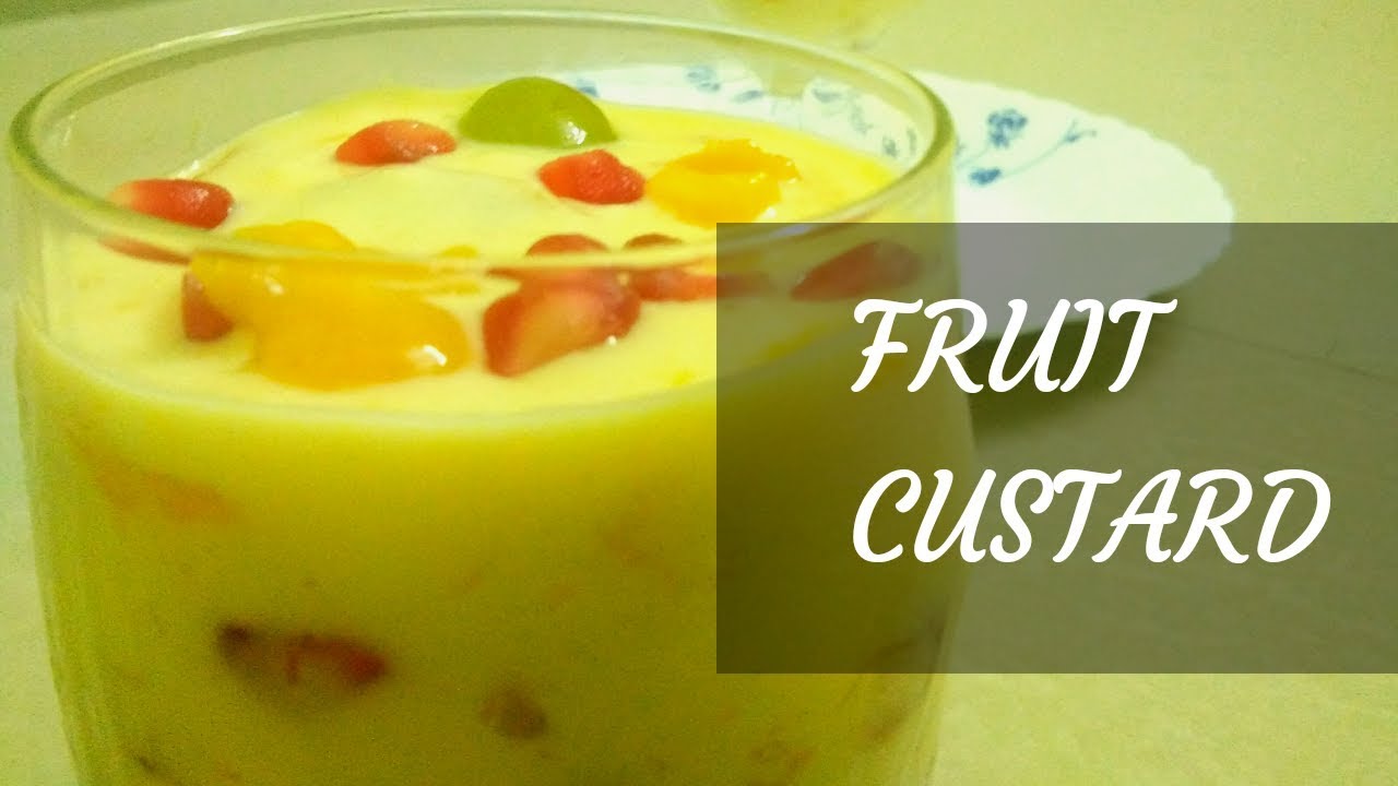 Fruit Custard Recipe In Malayalam Easy Fruit Custard Recipe YouTube