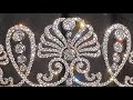 Japanese Honeysuckle Tiara   Crown Jewels Copy Fake Faux Replica Reproduction Paste
