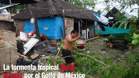 La tormenta tropical Beryl avanza por el Golfo de México