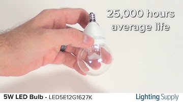 TCP 5W LED G16 Globe Bulb (LED5E12G1627K)