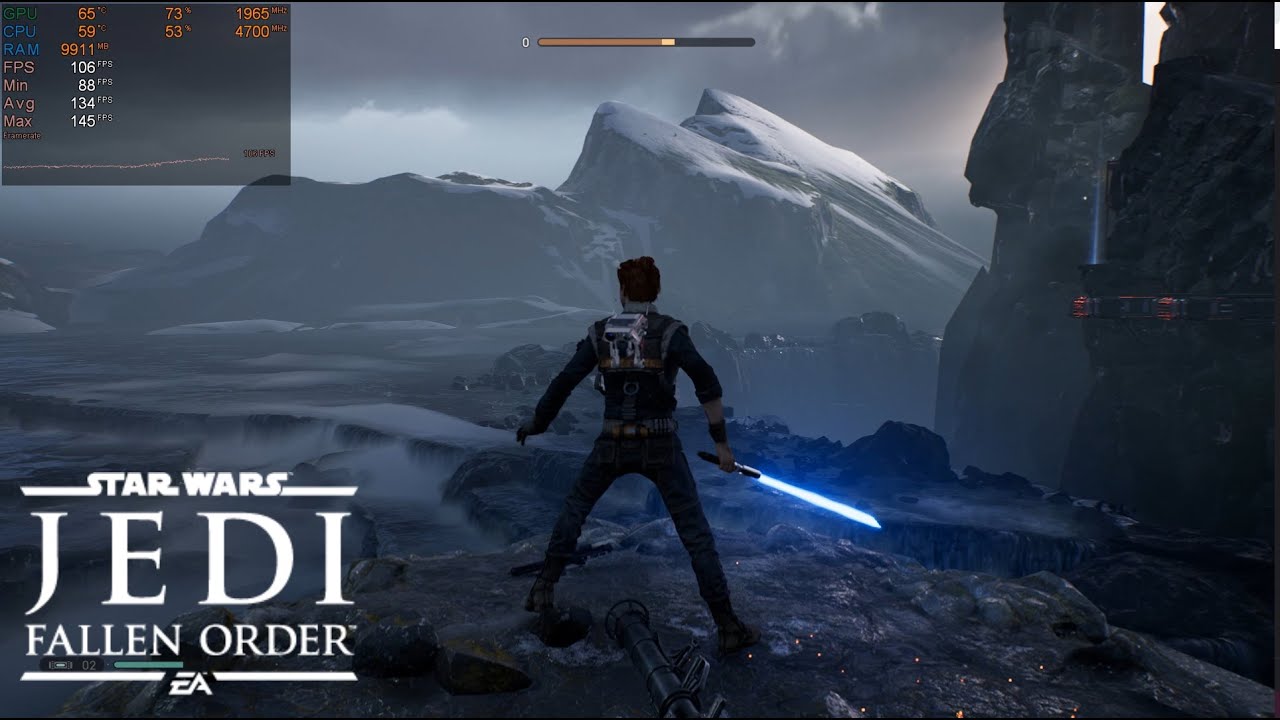 Star Wars Jedi Fallen Order EPIC SETTINGS FRAMERATE TEST RTX 2070