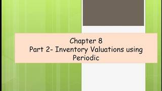 Chp 8 Part 2 FIFO LIFO avg