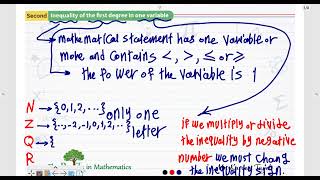 Gr8 - Unit 2 - Lesson 5 - Equations and Inequalities of the first degree in one variable