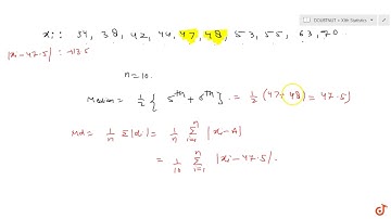 Calculate the mean deviation about the median of the following    observation:38,70,48,34,63,4