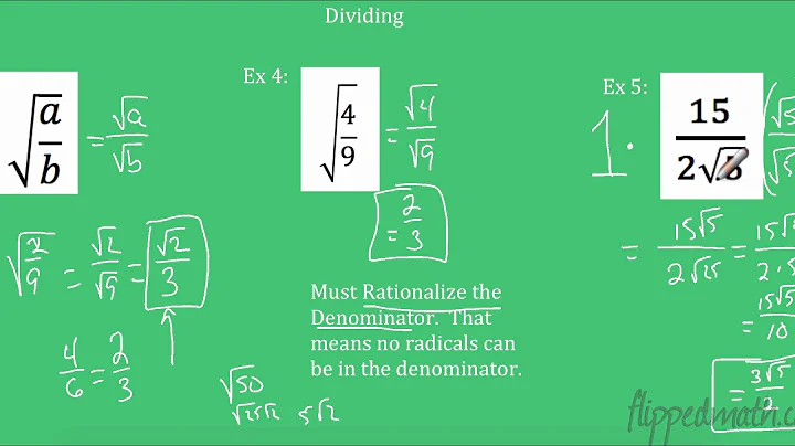 Algebra 2: Multiplying and Dividing Radicals